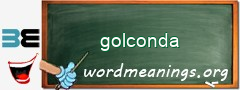 WordMeaning blackboard for golconda